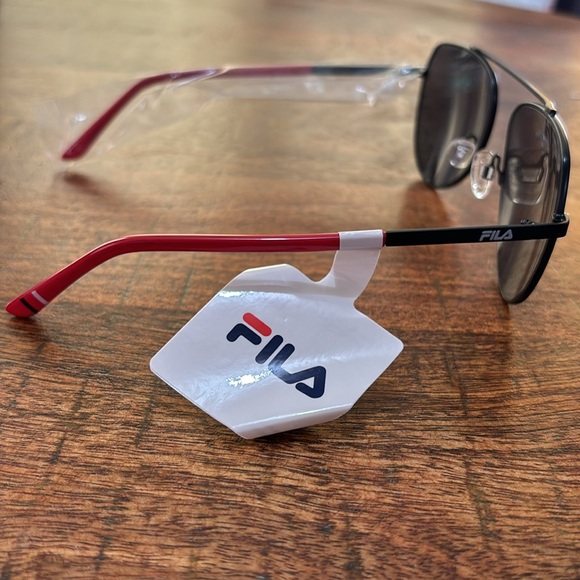 NWT Fila Semi-Matte Black Sunglasses - Picture 4 of 6